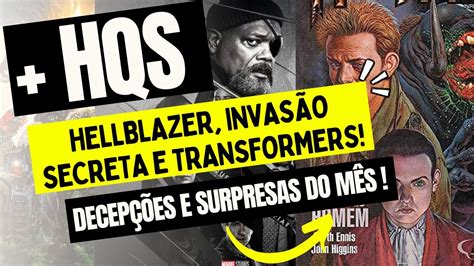 Mais Hqs Hellblazer Invas O Secreta E Transformers Minhas