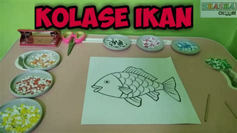 Kolase Ikan Dari Kertas Origami Zhazhachannel1339 Youtube