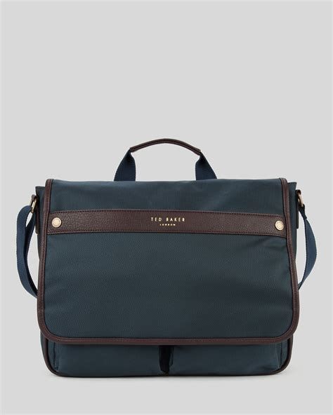 Ted Baker Caradoc Zip Messenger Bag In Blue For Men Navy Lyst