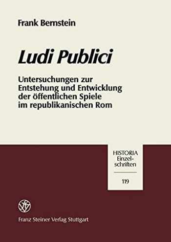 Sell Buy Or Rent Ludi Publici Untersuchungen Zur Entstehung Und En