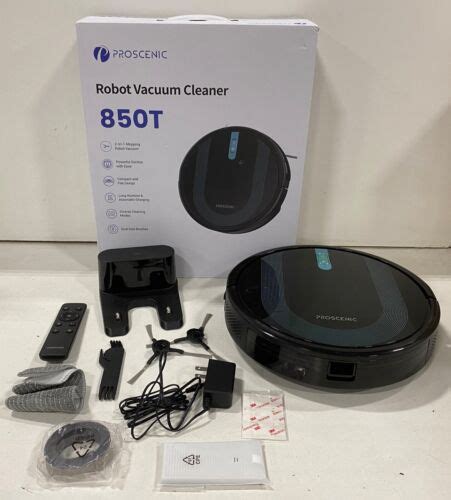 Proscenic T Robotic Vacuum Mop Cleaner W Wifi Black Ebay