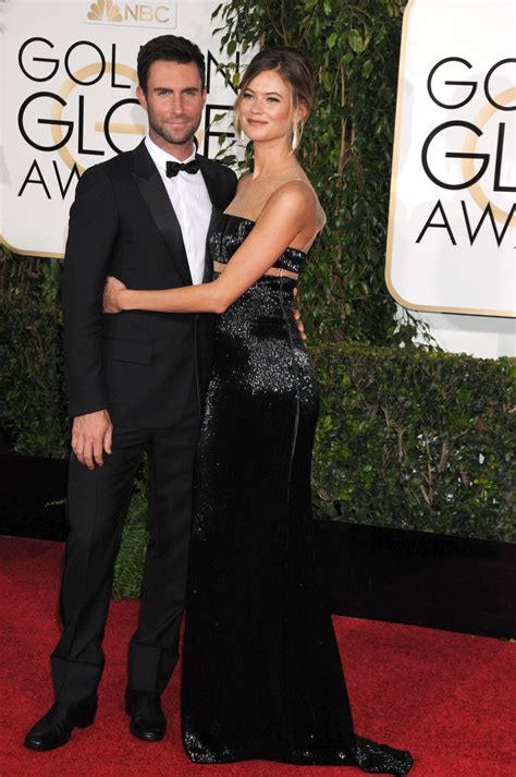 Photo Adam Levine Et Sa Femme Behati Prinsloo Aux E Golden Globe