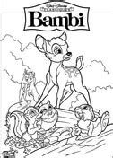 Dibujos de Bambi para colorear Páginas para imprimir y colorear gratis