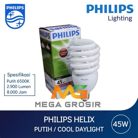 Jual Lampu Philips Helix W Putih Cool Daylight K Spiral Tornado