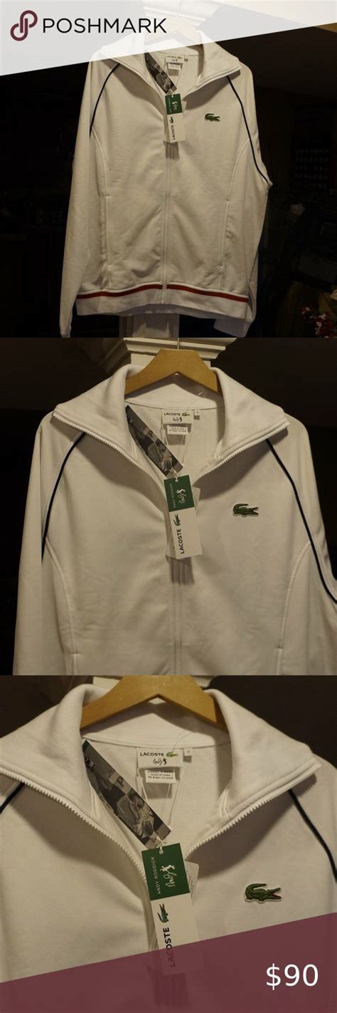 Rare Andy Roddick Lacoste Tennis Jacket L Lacoste Jackets Andy Roddick