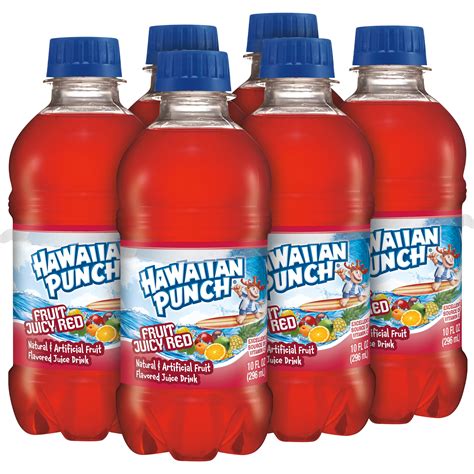 Buy Hawaiian Punch Fruit Juicy Red Fruit Punch Juice Drink 10 Fl Oz Bottles 6 Pack Online At