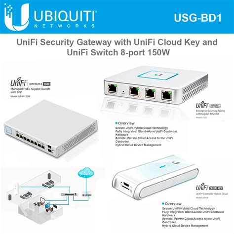 Ubiquiti Networks Unifi Cloud Key UC-CK with UniFi Switch 8 Port 150W ...