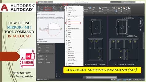 AutoCAD Mirror How To Use Mirror Command In AutoCAD Learn Mirror