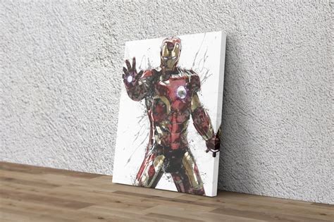 Iron Man Poster Marvel Superhero Comics Wall Art Decor Poster Canvas Kaiteez