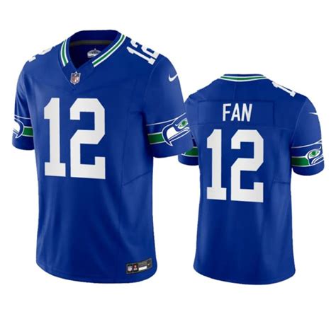 Seattle Seahawks 12th Fan Royal 2023 Fuse Vapor Limited Throwback