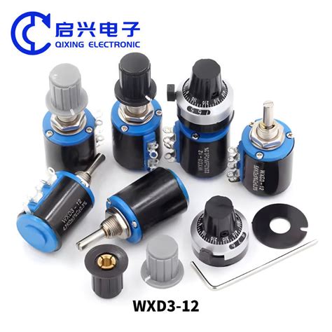 WXD3 12 Precision Multi Turn Wirewound Potentiometer Sliding Rheostat 5