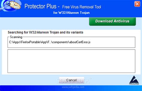 Free Virus Removal Tool for W32/Alureon Trojan 1.0 - Download, Review, Screenshots