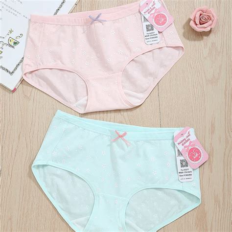 Free Shipping Feichangzimei Girl Undewear Panties Cotton Solid Cotton