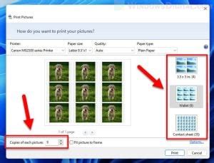 How To Print Multiple Photos On One Page In Windows