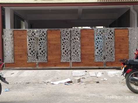 Modern Stainless Steel Fundermax Sheet Gate For Home At Rs Square