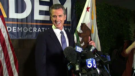 Governor Gavin Newsom Makes First Comments After Being Projected To