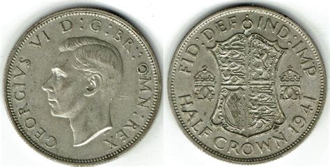 Gro Britannien Half Crown Georg Vi G Er Silber Sehr