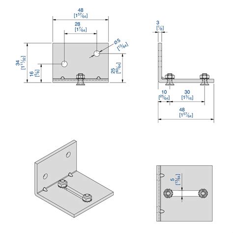 Wall Fixing Bracket For Double Track For Sliding Doors Slid Up