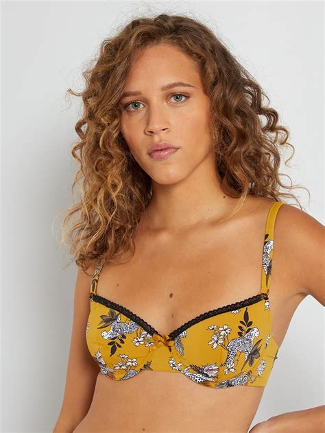 Soutien Gorge Envie De Lingerie Ocre Jaune Kiabi