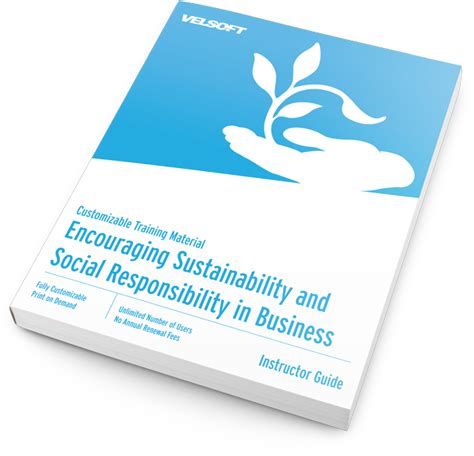 Courseware Encouraging Sustainability And Social Responsibility In