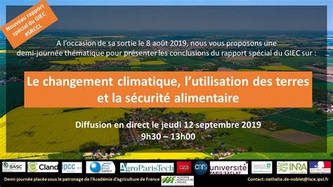 Le Changement Climatique L Utilisation Des Terres Et La S Curit