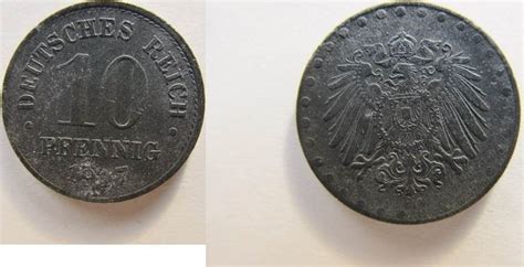 Deutsches Reich Pfennig Kaiserreich Zink Ohne Mzz