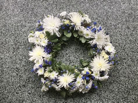 Burial At Sea Wreath White And Blue In Laguna Niguel Ca Mccool