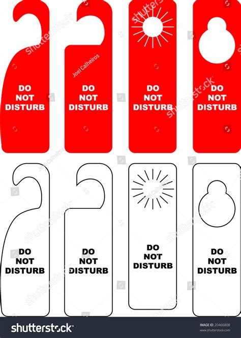 Do Not Disturb Card Stock Vector Illustration 20466808 Shutterstock