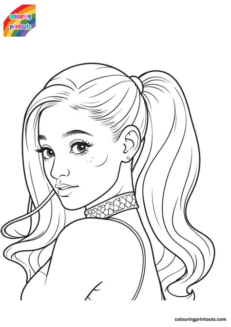 Ariana Grande Coloring Pages Free Printables