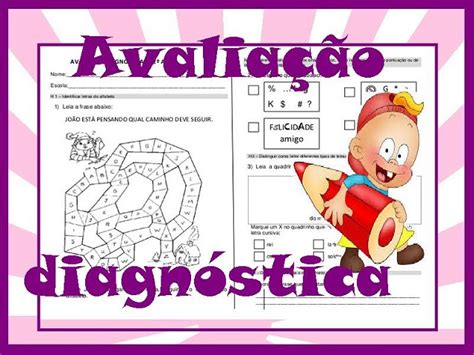 AVALIAÇÃO DIAGNÓSTICA 2º ANO IMPRIMIR Mistura de Alegria