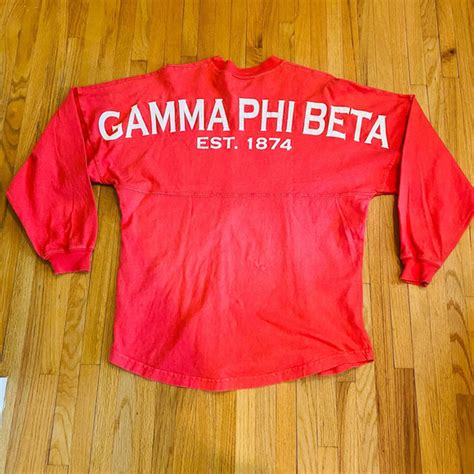 Spirit Jersey Tops Spirit Jersey Gamma Phi Beta Sorority Pink