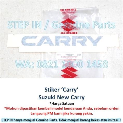 Jual Stiker CARRY Sticker Label Suzuki New Carry Original Asli Standard