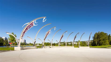 Architectural Fish Town Centre Park Coquitlam Bc Sti Steeltec