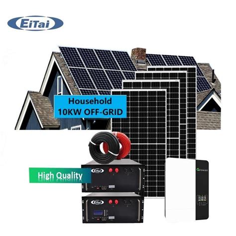 Eitai 10kw 10 Kw 10kVA 10 KVA Off Grid Solar Energy System Solar Panel