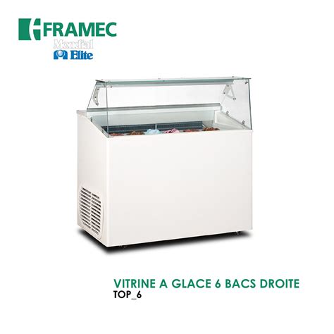 VITRINE A GLACE 6 BACS DROITE TOP 6 Maroc Cuisine Pro