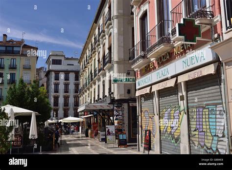 Plaza Nueva Granada Andalusia Spain Stock Photo Alamy
