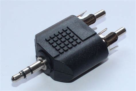 Audio Adapter 3 5 Mm Stereo Klinken Stecker Auf 2x Cinch Stecker Klinke