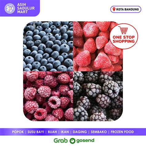 Jual Frozen Berry Gr Kg Stroberi Strawberry Raspberry Blackberry