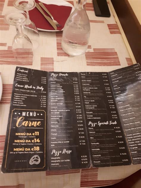 Menu Da Acqua E Farina Ristorante Nettuno