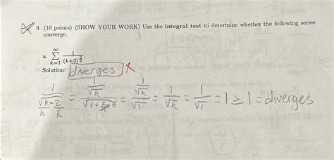 Solved 9 9 10 Points SHOW YOUR WORK Use The Chegg