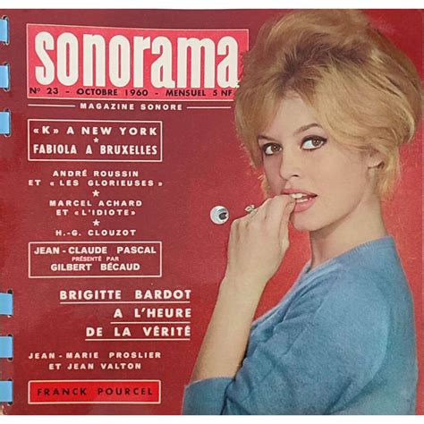 Brigitte Bardot De Sonorama N Octobre Brigitte Bardot T