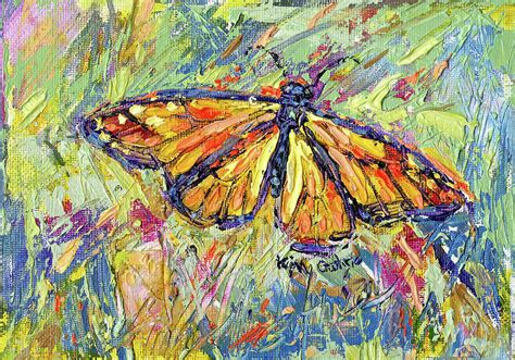 Monarch Butterfly Oil Painting by Kim Guthrie Painting by Kim Guthrie