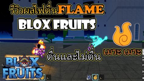 รีวิวผลไฟตื่นflame Blox Fruits Youtube