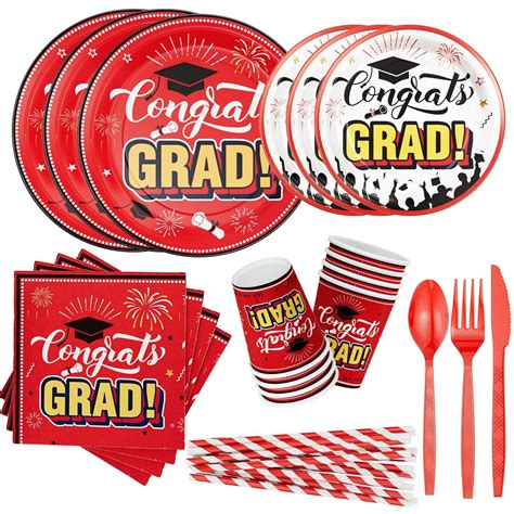 192pcs Graduation Party Supplies Graduation Party Decorations Class Of