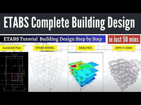 Etabs Complete Building Design In Mins Etabs Full Tutorial