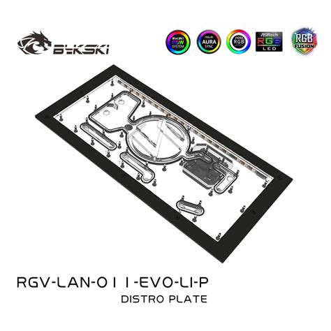 Bykski Distro Plate Rgv Lan O Evo Li P Waterway Board For Lian Li O