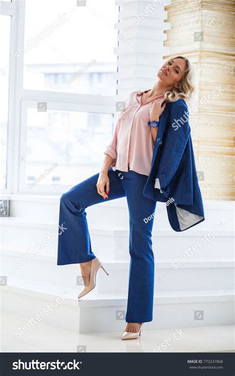 Beautiful Sexy Blonde Business Skirt Jacket Stock Photo 773247868 Shutterstock