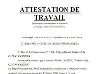 Id Es De Modele Attestation De Travail Word Modele Attestation