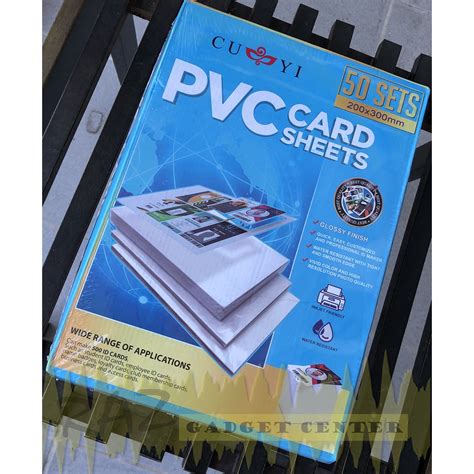 Cuyi Pvc Sheet Pet Sheet A Size Id Printing Bag Tag Calling Card