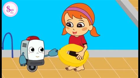 Asyiknya Berenang Shoffa Dan Hanna Puri Animation Youtube